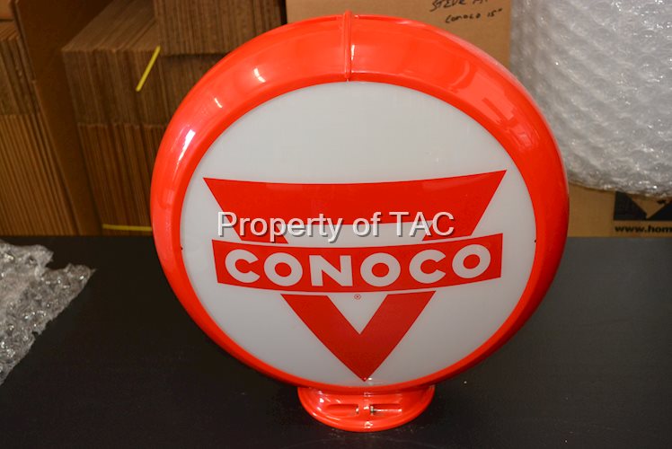 Conoco w/Triangle Logo 13.5" Single Globe Lens