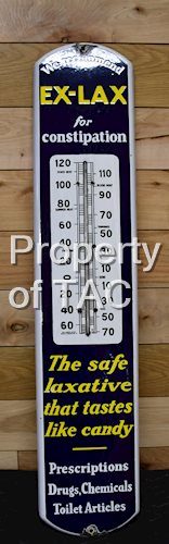 We Recommend Ex-Lax for Constipation Porcelain Thermometer