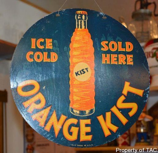 Ice Cold Sold Here Orange Kist w/bottle sign