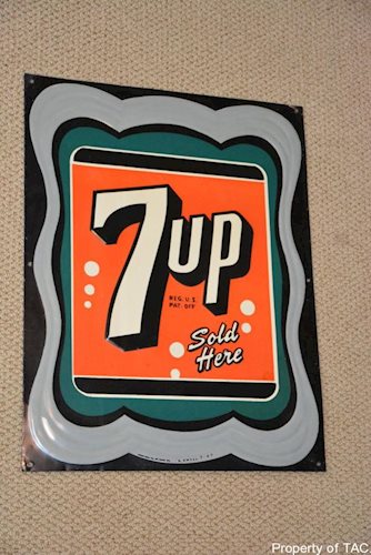 7UP Sold Here sign