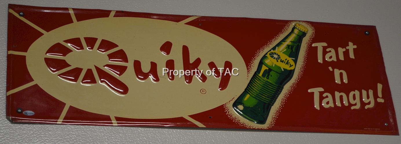 Quiky "Tart-N Tangy" w/bottle Metal Sign