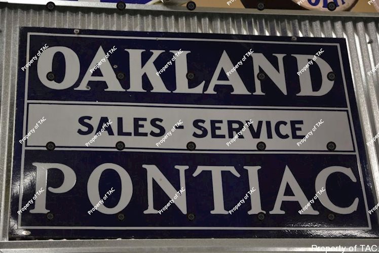 Oakland Pontiac Sales Service sign