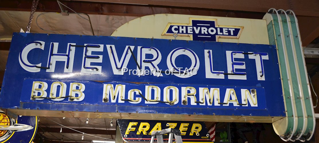 Chevrolet Neon Porcelain Sign