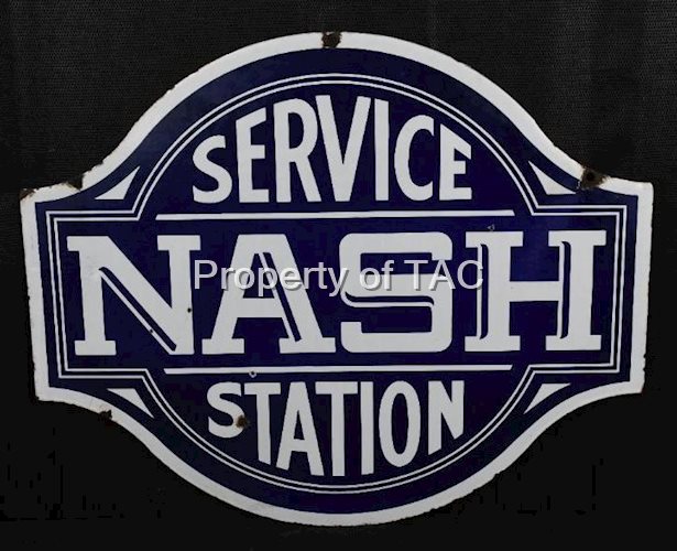 Nash Service Station Porcelain Sign