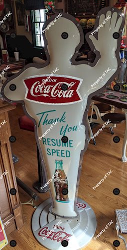 Backside of Coca Cola Policeman