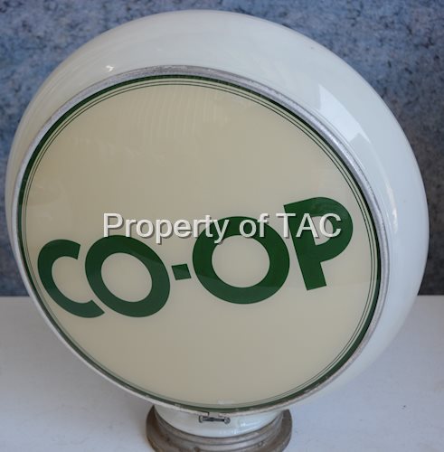 Co-op (cream & green) 13.25" Single Gill Globe Lens