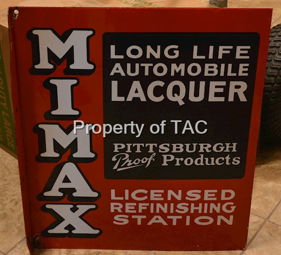 Mimax "Licensed Refinishing Station" (PPG) Porcelain Sign
