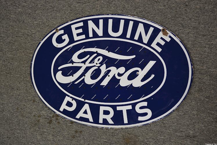 Genuine Ford Parts porcelain sign