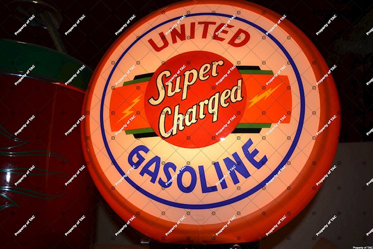 United Super Charged Gasoline 13.5 single globe lens"