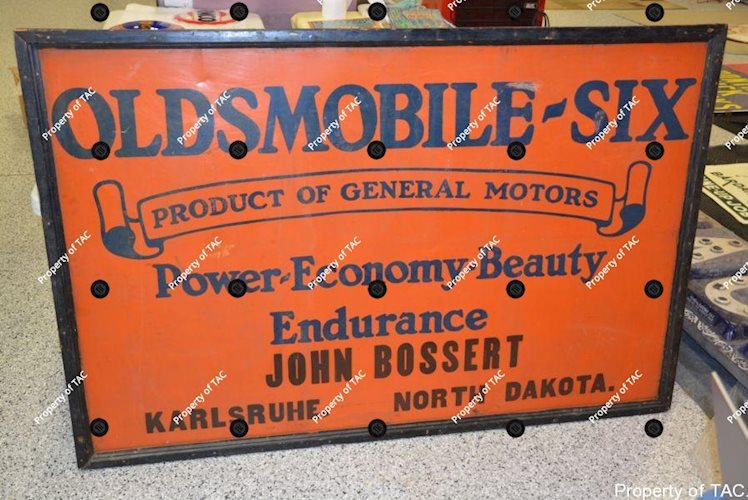 Oldsmobile-Six Power-Economy-Beauty sign"