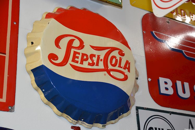 Pepsi-Cola Button Sign,