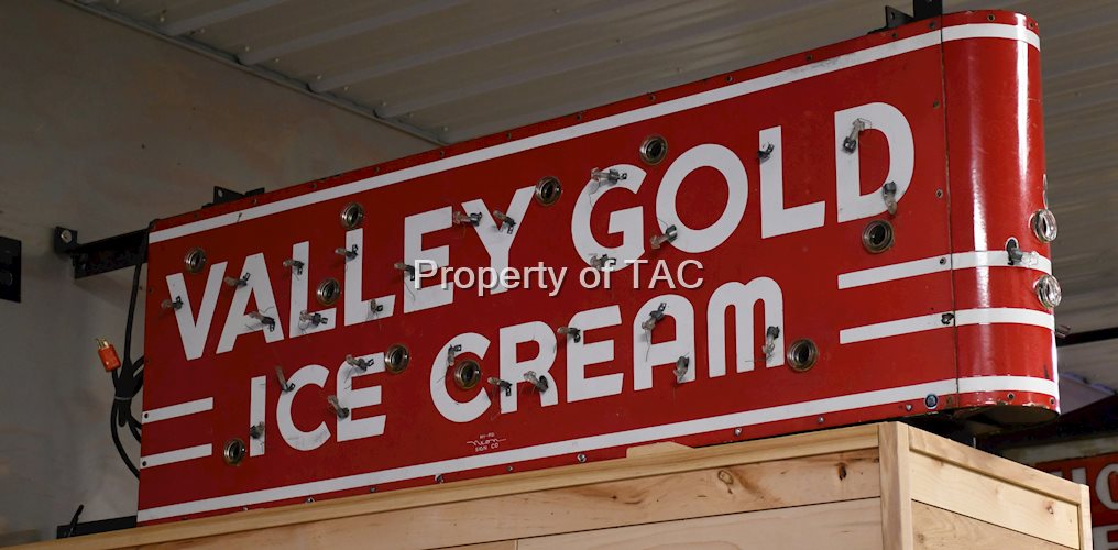 Valley Gold Ice Cream Porcelain Neon Sign