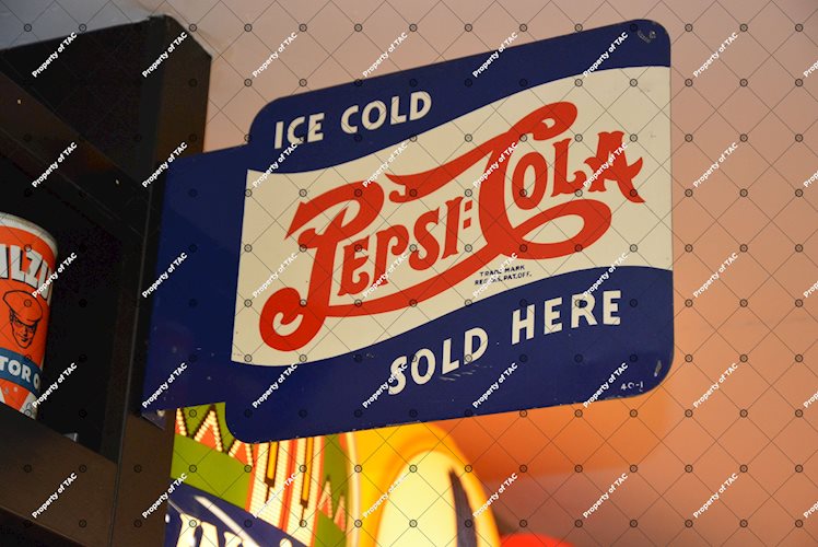Ice Cold Pepsi-Cola Sold Here Sign