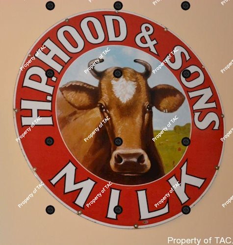 H.P. Hood Milk w/cow logo,