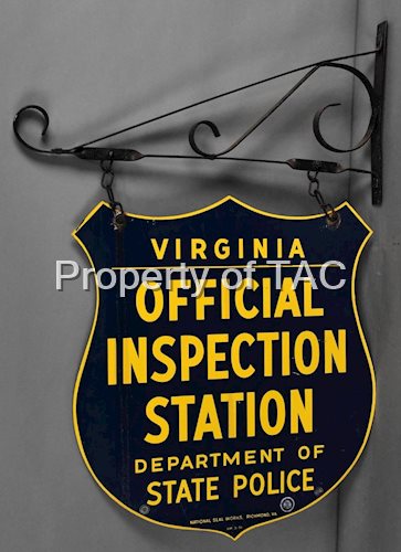 Virginia Official Inspection Station Metal Sign