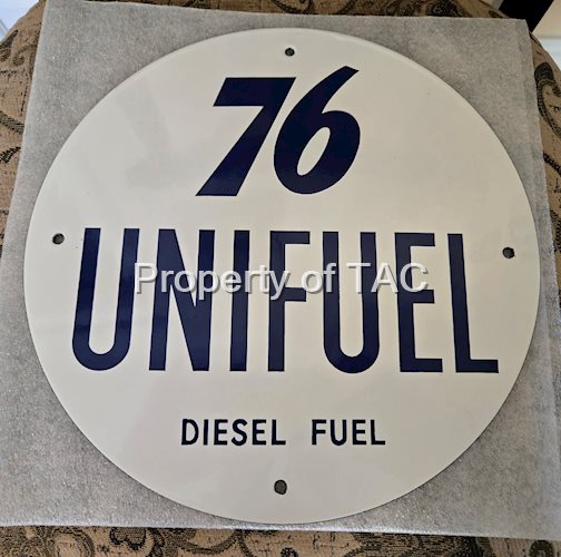 Union 76 Unifuel Diesel Fuel SSP Pump Plate Sign