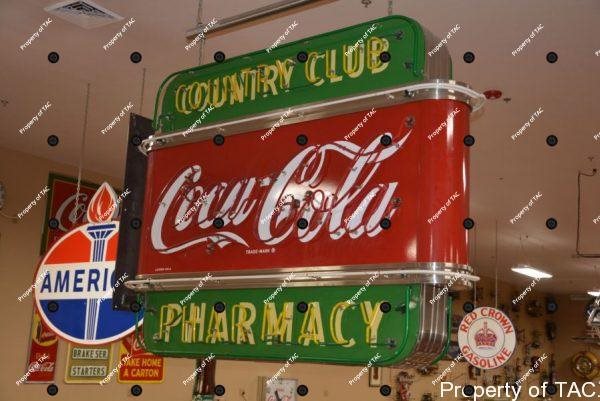 Coca-Cola Country Club Pharmacy Neon Sign