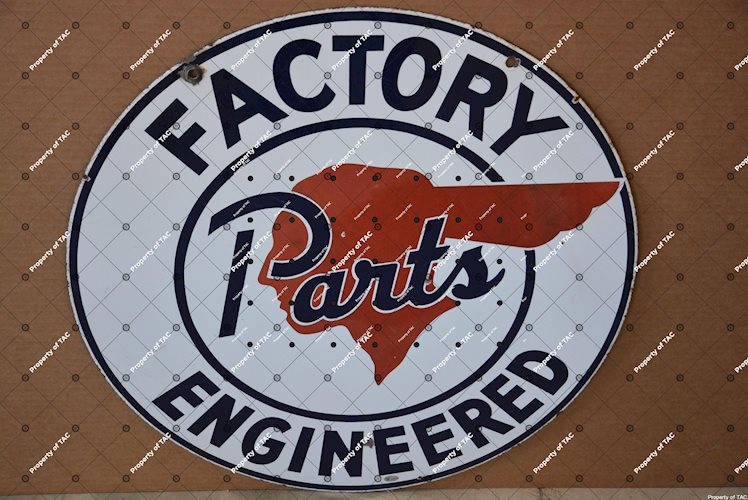 (Pontiac) Factory Engineered Parts w/full feather logo sign