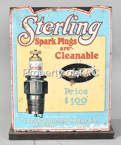 Sterling Spark Plugs are Cleanable Counter Top Point of Sale Metal Cabinet