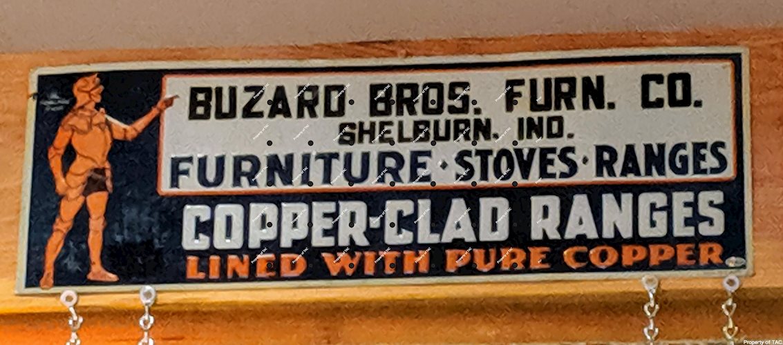 Copper Clad Rangers Lined with Pure Copper Embossed Tin Sign