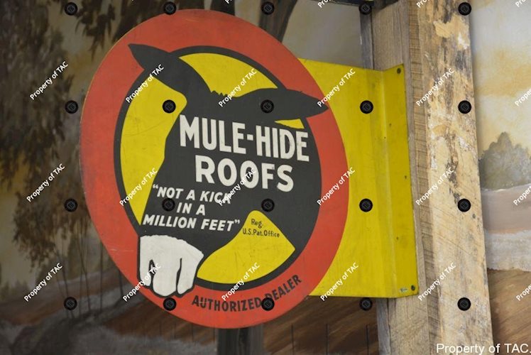 Mule-Hide Roofs w/donkey sign