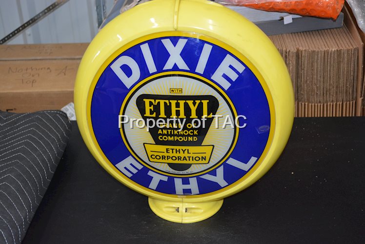 Dixie w/Ethyl Logo 13.5" Single Globe Lens