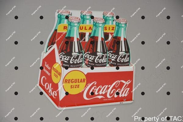 Yellow Dot Coca-Cola 6-Pack sign