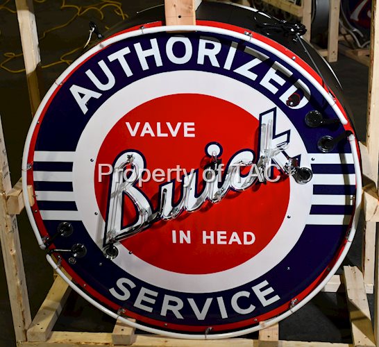 Buick Valve-in-Head Authorized Service Neon Sign (early logo)