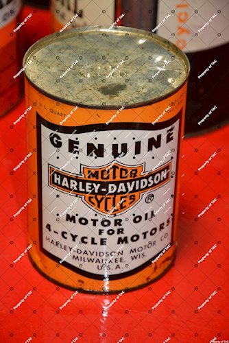 Harley Davidson Motor Oil quart can