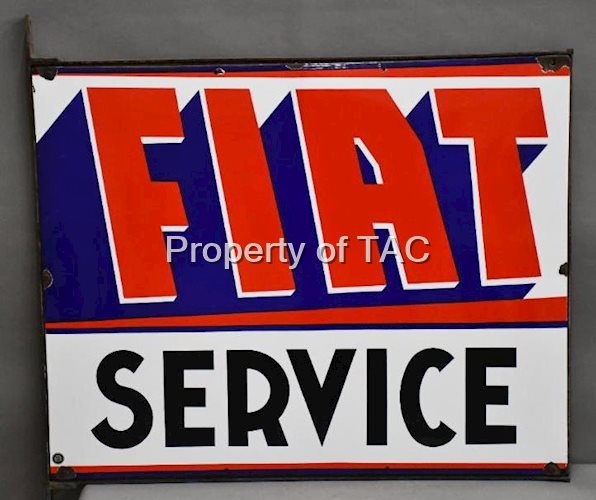 Fiat Service Porcelain Sign