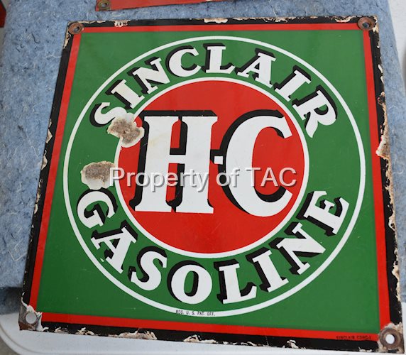 Sinclair HC Gasoline Porcelain Sign