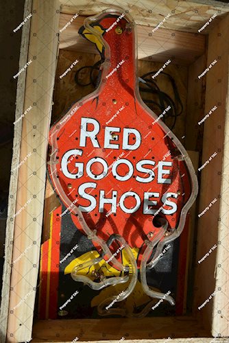 Red Goose Shoes Neon sign