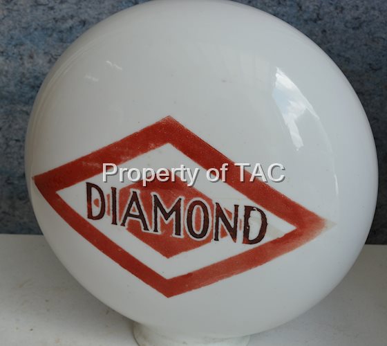 (D-X) Diamond OPE Milk Glass Globe Body