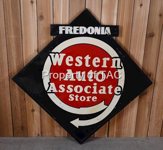 Western Auto Associate Store w/Logo Metal Sign