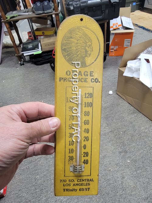 Osage Produce w/Indian Wood Thermometer