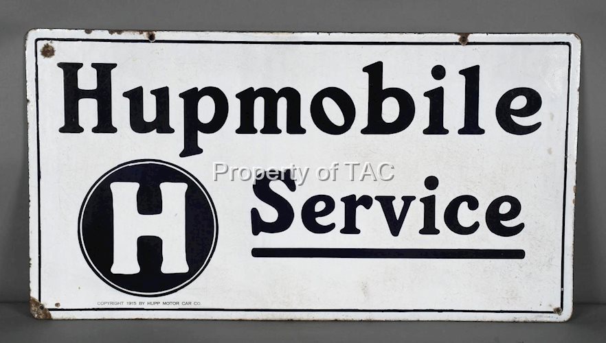 Hupomobile Service w/Logo Porcelain Sign (TAC)