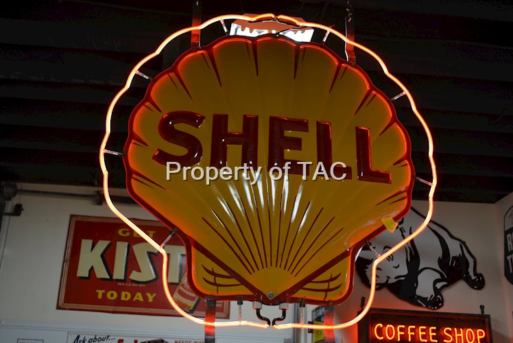 Complete Shell Porcelain Neon Sign