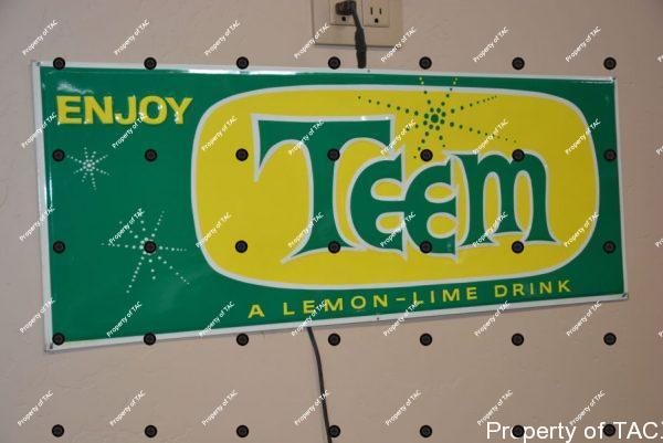 Enjoy Teen A Lemon-Lime Drink" sign"