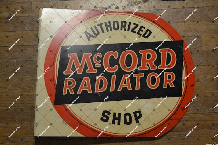 McCord Radiator Authorized Shop sign