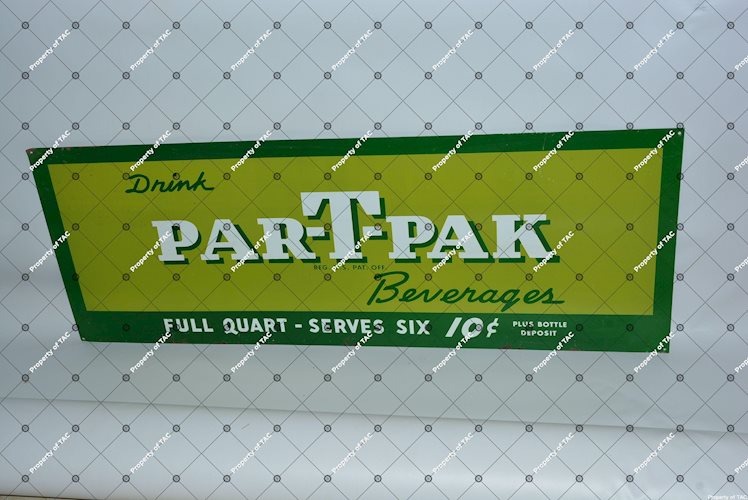 Drink Par-T-Pak Beverages painted sign
