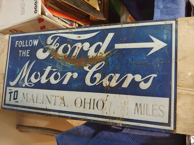 Ford Motor Cars Metal Sign