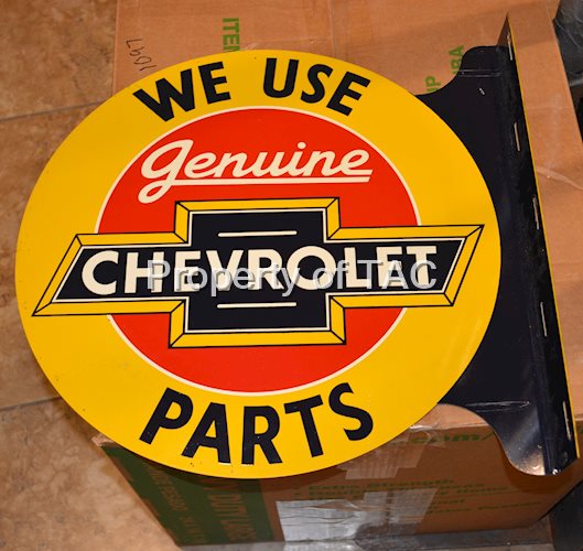 We Use Genuine Chevrolet Parts Metal Sign
