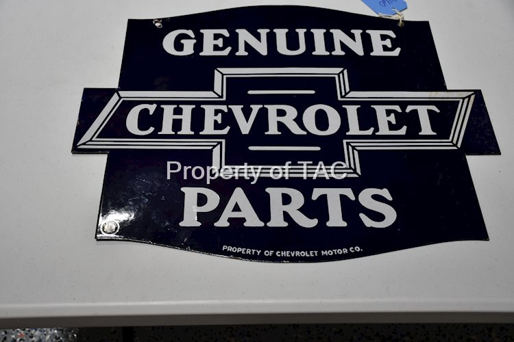 Chevrolet Genuine Parts Porcelain Sign