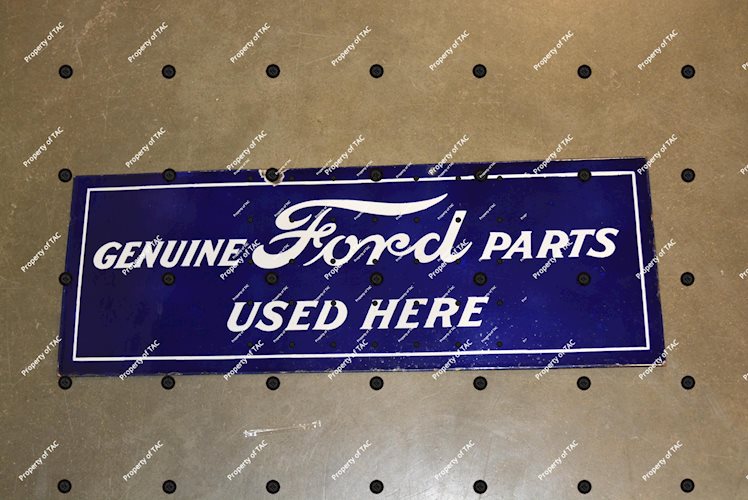 Genuine Ford Parts Used Here pocelain sing
