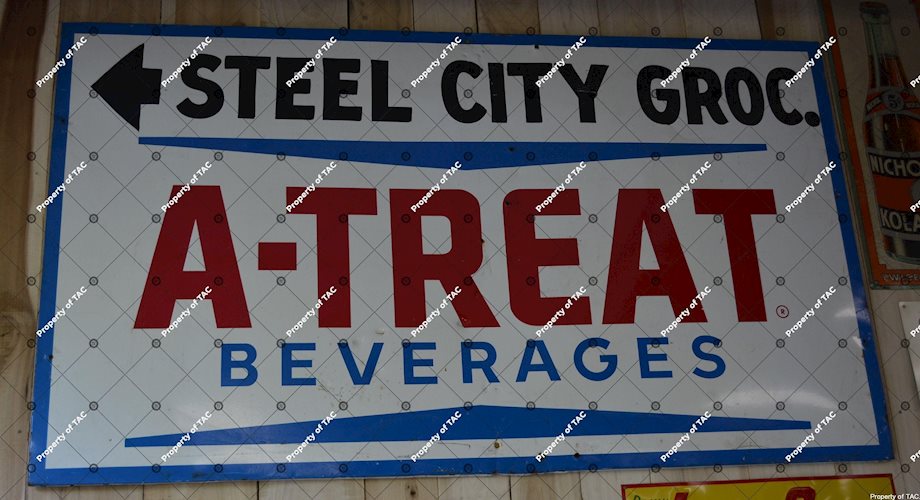 A-Treat Beverages sign