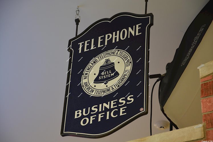 New England Telephone Business Office sign