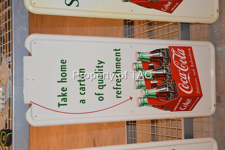 Coca-Cola Pilaster w/six pack