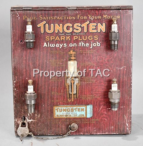 Tungsten Spark Plugs Counter Top Point of Sale Metal Display