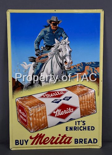 Buy Merita Bread w/Lone Ranger Metal Sign