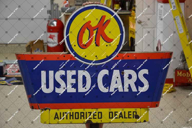 (Chevrolet) OK Used Cars Authorized Dealer Sign